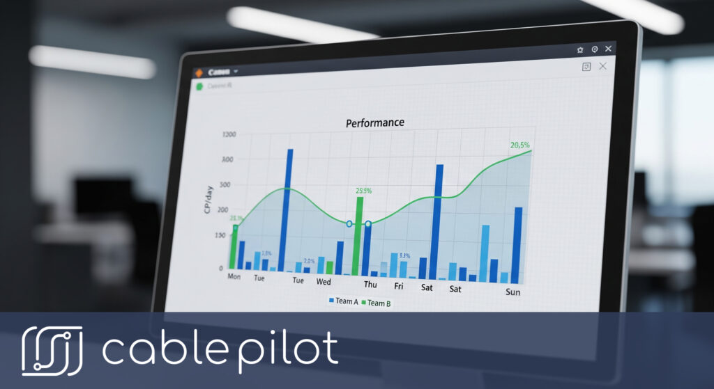 Real-time project tracking on a digital construction dashboard