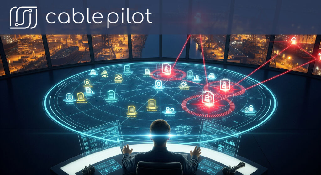 Electrical installation workflow in modern shipyard logistics