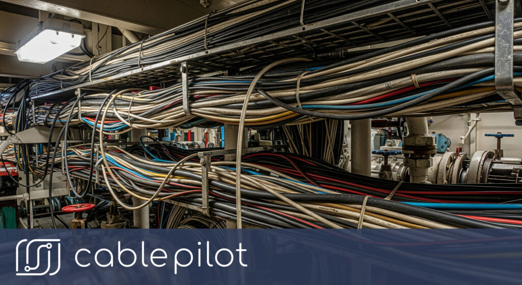 Cable segregation for shipbuilding