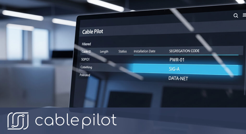 Cable segregation in shipbuilding 4.0