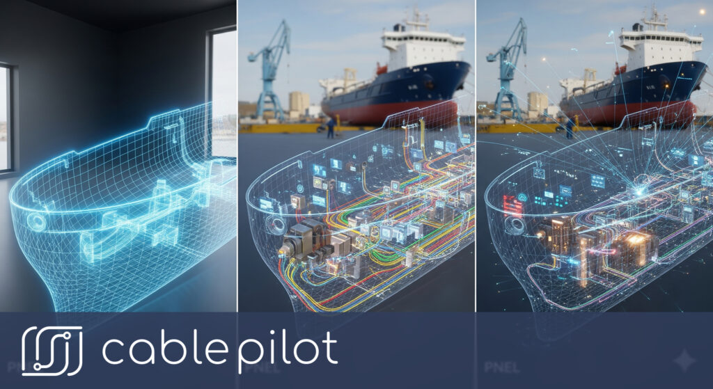 Digital twin shipbuilding process visualized with a single source of truth